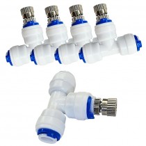 High-Performance Fogging Misting Nozzle with Tee Connector for Cooling Systems 1 Pcs