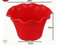 8 Inch Zigzag pot Assorted Color