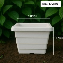 14 inch Orchid Square Marble White Color