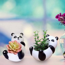 Cute Animal Resin Mini Panda Planters Pots 