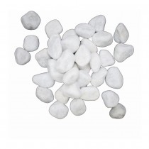 10–30 mm White Polished Stones (450g) – Premium Decorative Pebbles for Garden & Home Décor