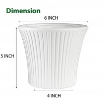 Sunrise Pot 6 Inch white 