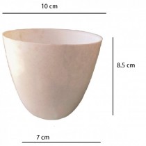 Orchid Round 4 Inch Marbel White Colour