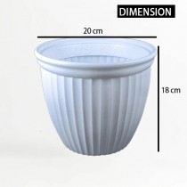 8 Inch Lotus Pot Assorted Color