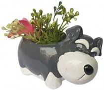 Dog Flower Resin Flower Pot Succulent Planter 