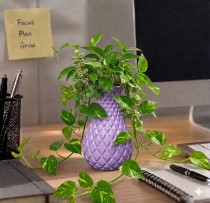  8 Inch Reno Vase Purple Colour for home Decor
