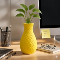  8 Inch Reno Vase Yellow Colour