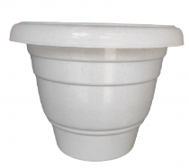 10 inch premium plastic pot white color