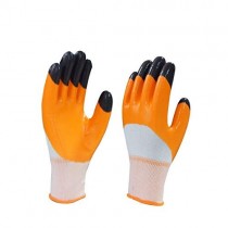 Hand Safety Gloves Orange Black