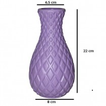  8 Inch Reno Vase Purple Colour for home Decor