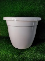 24 Inch Plastic Pot -white colour