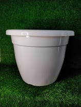 20 Inch Plastic Pot -white colour