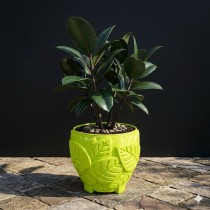 8 inch Leaf Pot green colour