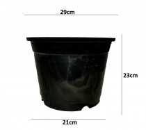 12 Inch Nursery Black Pot 