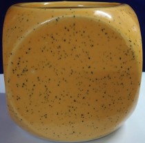 Square round ceramic pot 