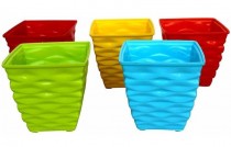 4 inch Diamond pot Assorted Color