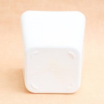 3 inch Square pot white colour  