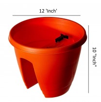 12 Inch Railing Pot