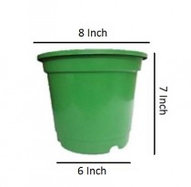 green 8 Inch nursery pot