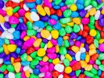 Pastel multicolor 10-30mm pebbles-500grams 