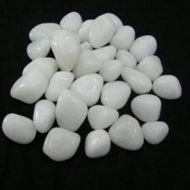 20-40 mm white polished pebbles 1 kg