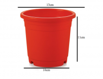 5 Inch Nursery Red Pot