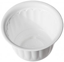 10 Inch Jasmine Pot with Bottom Tray Set of 3-Piece -White color