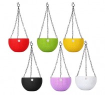  8 Inch Hanging Euro Basket Assorted Color