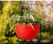  8 Inch Hanging Euro Basket Assorted Color