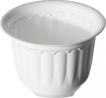 10 Inch Jasmine Pot with Bottom Tray Set of 3-Piece -White color