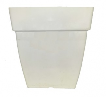 14 Inch Plastic Square Pot -white color