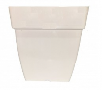 10 Inch Plastic Square Pot -white color