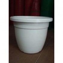 22 Inch Round Plastic Pot -white colour 
