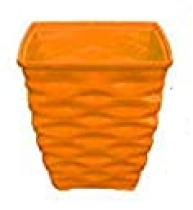 4 inch Diamond pot orange colour 