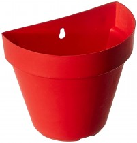 6 Inch Wall Hanging Pot- red colour