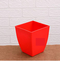 5 inch Square pot red colour