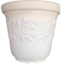 5 Inch Sunny Pot  white colour