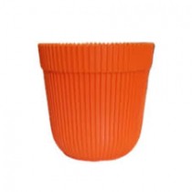 5 inch Rim pot orange  colour