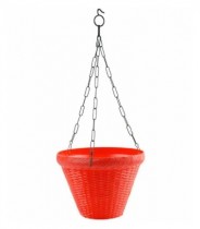 8 Inch Hanging Juhi Pot -red colour