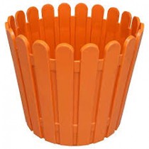 11 Inch Fence pot -orange colour