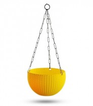8 Inch Hanging Euro Basket -yellow color