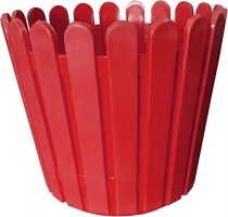 11 Inch Fence pot -red colour