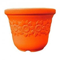 12 Inch Sunny pot -orange colour