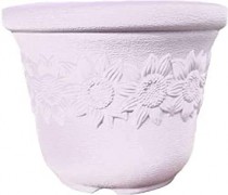 12 Inch Sunny pot -white colour