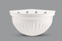 12 Inch Corner wall lovely pot -white colour