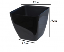 8 Number Square Nursery Black Pot 