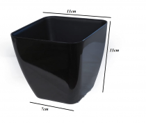 5 Number Square Nursery Black Pot  