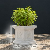 10 Inch Tulsi Pot Roto Mould Grow Green 