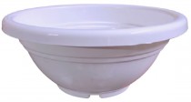 11 inch Bonsai Round pot white colour