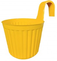 7 inch Hook Railing pot yellow colour